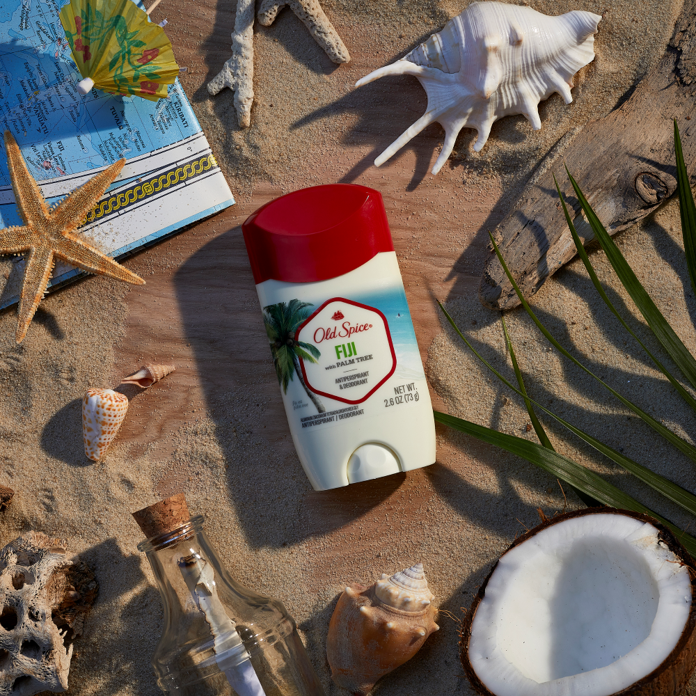 Old Spice Men's Antiperspirant & Deodorant Fiji with Palm Tree, 2.6oz