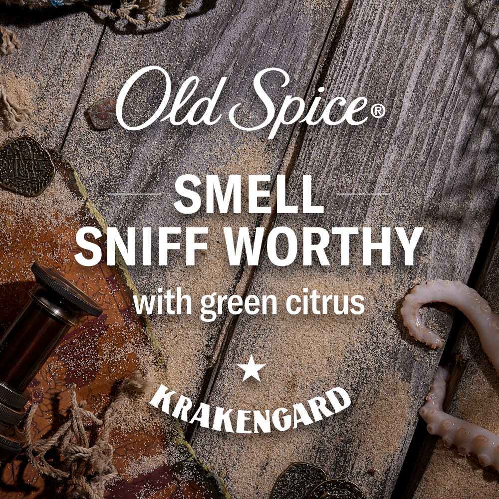 Old Spice Body Wash for Men, 24/7 Shower Clean, Krakengard, 24oz